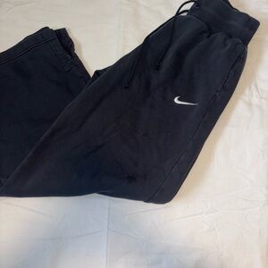 Nike Black Sweatpants with White Swoosh